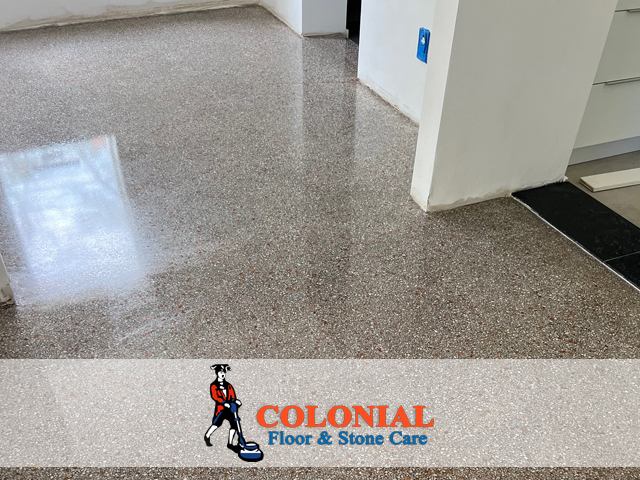 Terrazzo Floor Damage Restoration